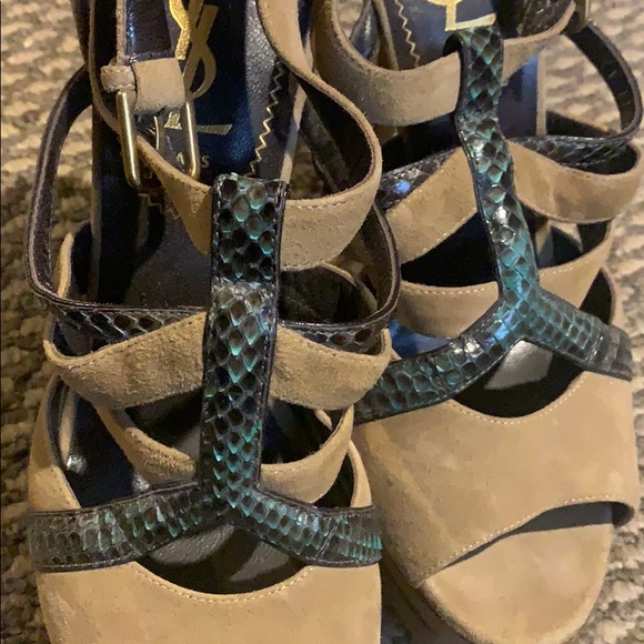 YSL Tan/Python heels | Sizes: 38 - Picture 5 of 5